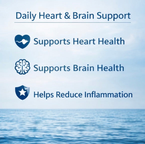Vitalyrix™ Omega-3 Heart & Brain Support (EPA 180mg + DHA 120mg)